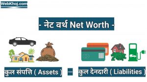 Net Worth Meaning in Hindi : नेट वर्थ मीनिंग इन हिंदी, नेट वर्थ